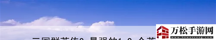 三国群英传8最强的10个英雄武将