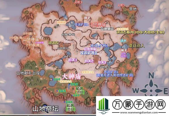 露玛岛地图坐标总汇