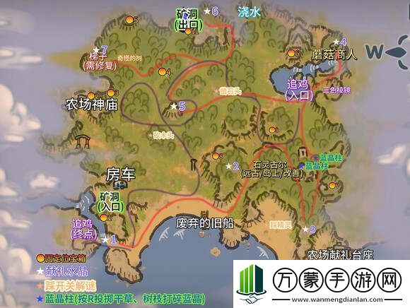 露玛岛地图坐标总汇